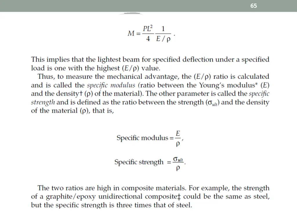 INTRODUCTION TO COMPOSITE MATERIALS 1 A composite - slide 65 of 82