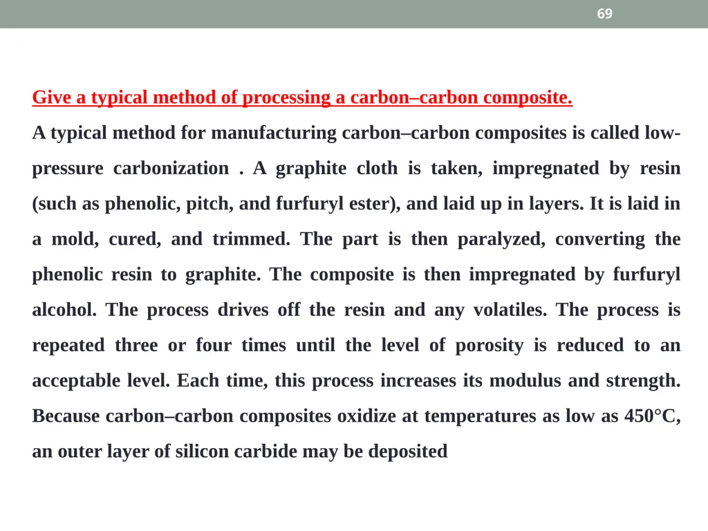 INTRODUCTION TO COMPOSITE MATERIALS 1 A composite - slide 69 of 82