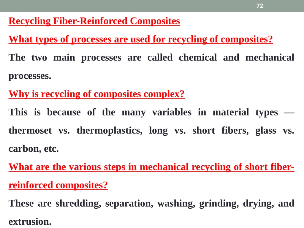 INTRODUCTION TO COMPOSITE MATERIALS 1 A composite - slide 72 of 82