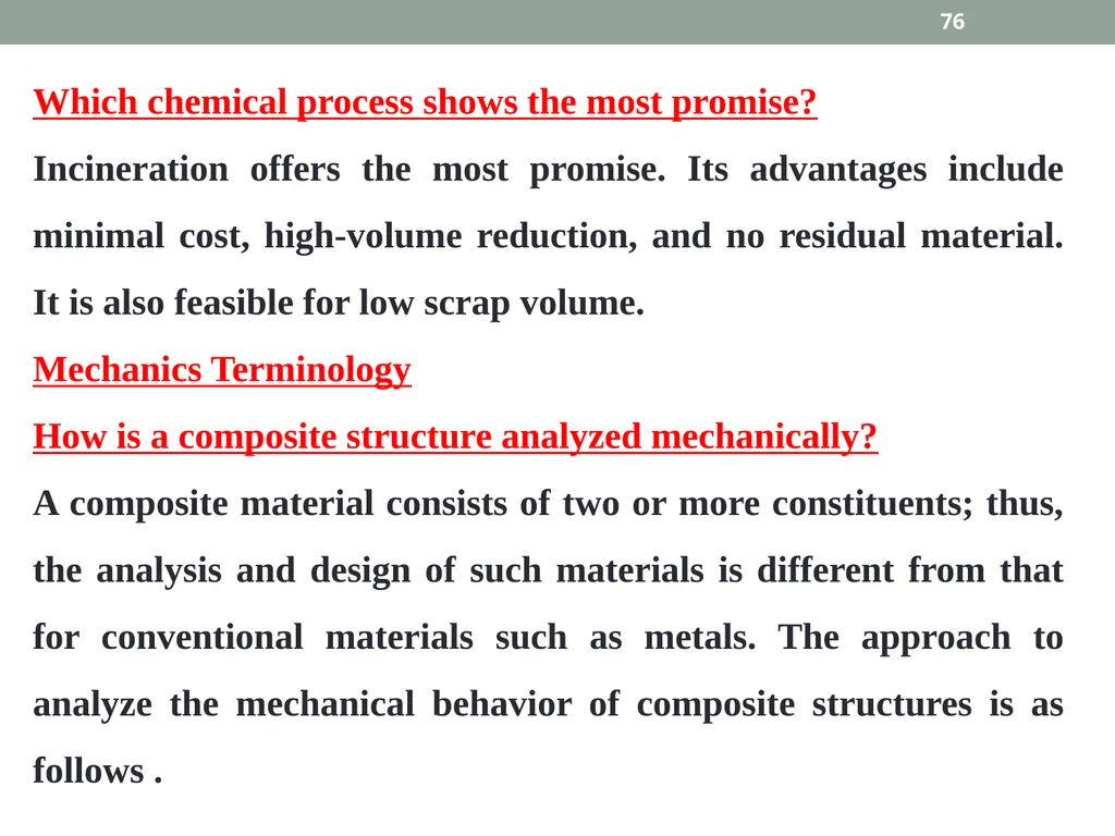 INTRODUCTION TO COMPOSITE MATERIALS 1 A composite - slide 76 of 82