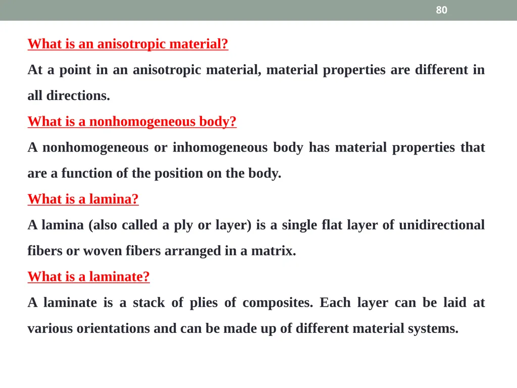 INTRODUCTION TO COMPOSITE MATERIALS 1 A composite - slide 80 of 82