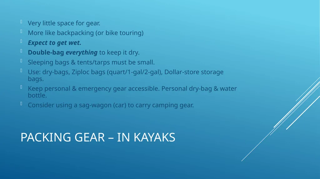 Plan an Expedition: Paddling Trips (Canoeing & - slide 23 of 26