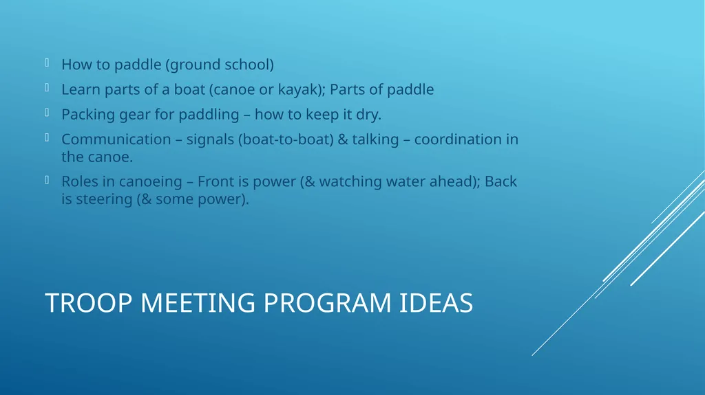 Plan an Expedition: Paddling Trips (Canoeing & - slide 24 of 26