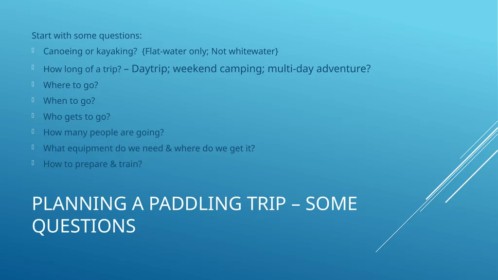 Plan an Expedition: Paddling Trips (Canoeing & - slide 6 of 26