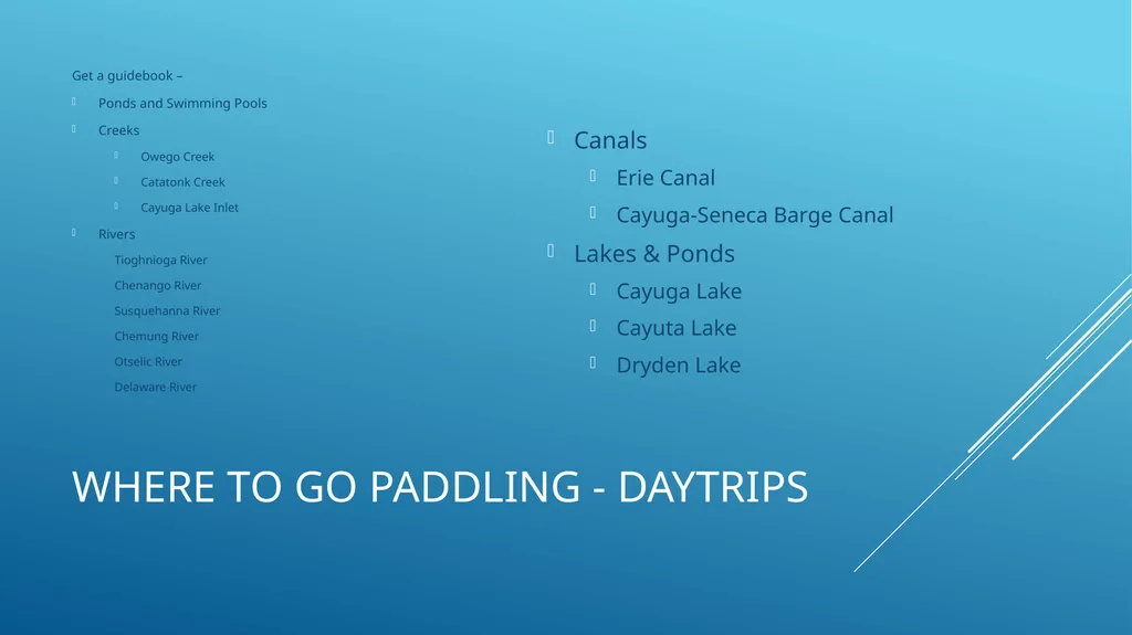 Plan an Expedition: Paddling Trips (Canoeing & - slide 8 of 26