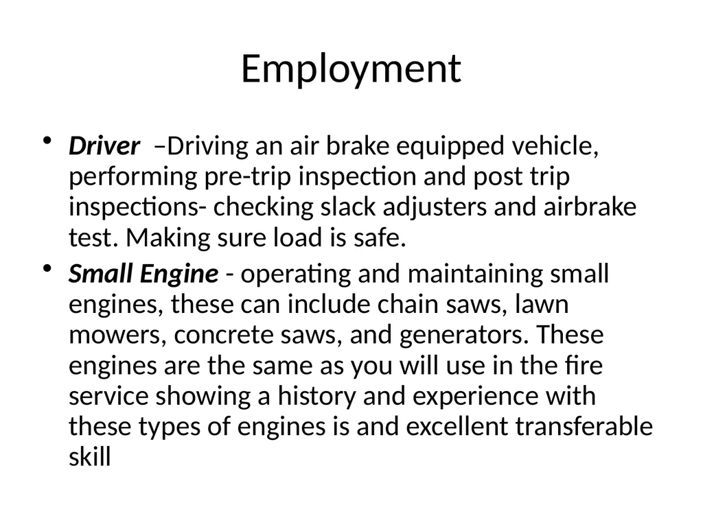 Becoming A Firefighter 5 Year Plan 4 Important - slide 5 of 14