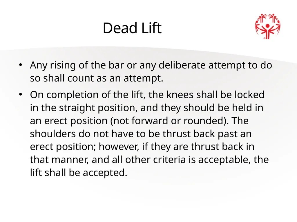 Powerlifting Official Rules Events Offered Squat - slide 25 of 45