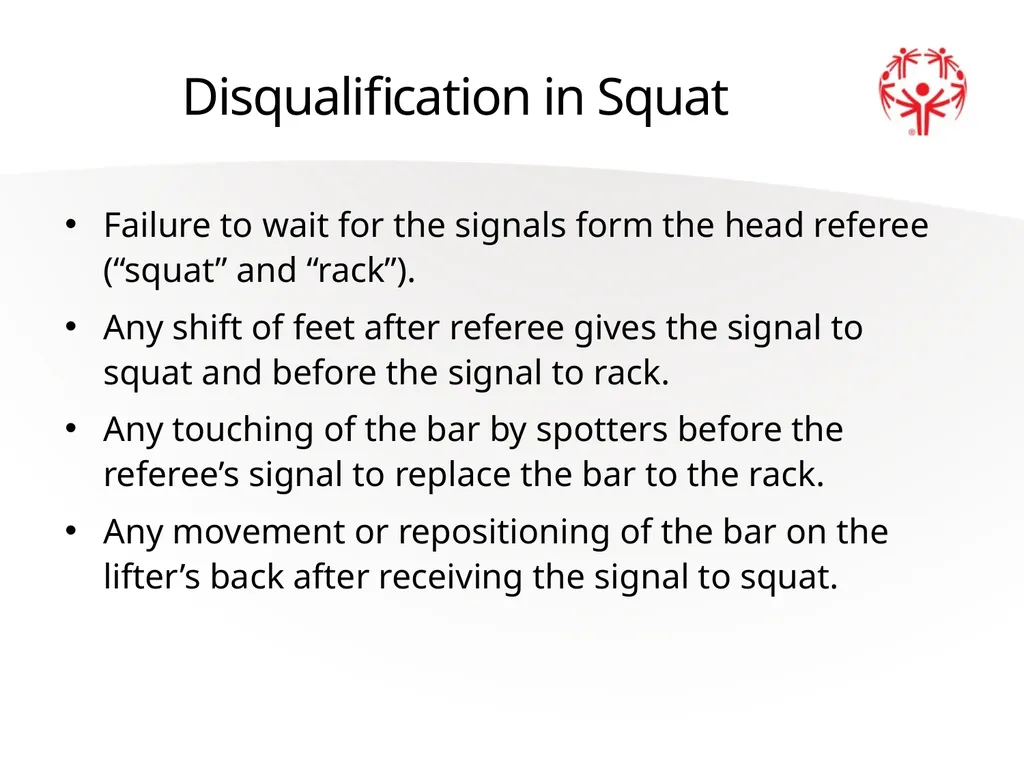 Powerlifting Official Rules Events Offered Squat - slide 34 of 45