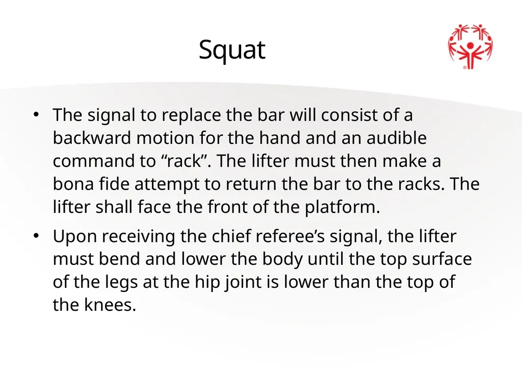 Powerlifting Official Rules Events Offered Squat - slide 31 of 45