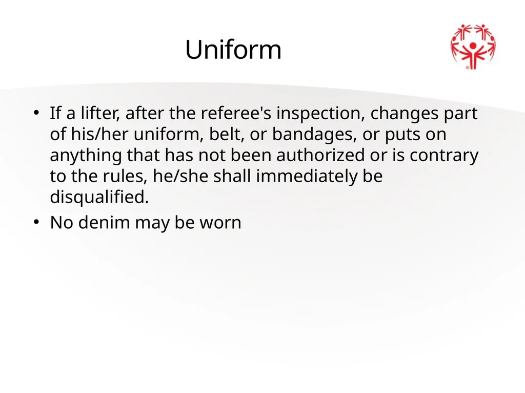 Powerlifting Official Rules Events Offered Squat - slide 8 of 45