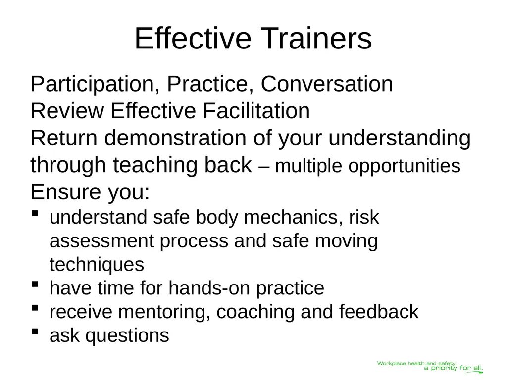 Transferring Lifting Repositioning (TLR®) Program© - slide 3 of 60