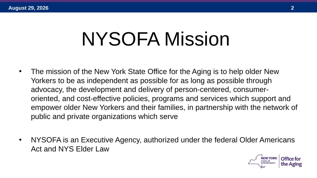 Social Adult Day Services – 2017 New York State - slide 2 of 40