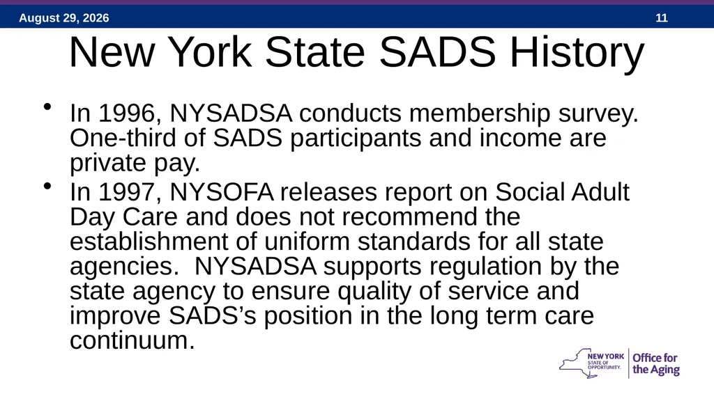Social Adult Day Services – 2017 New York State - slide 11 of 40