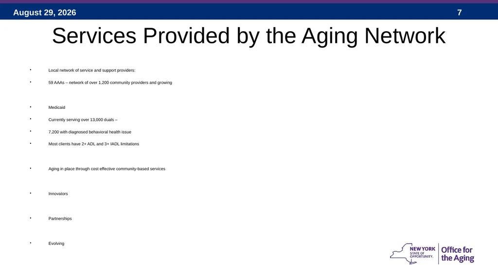 Social Adult Day Services – 2017 New York State - slide 7 of 40