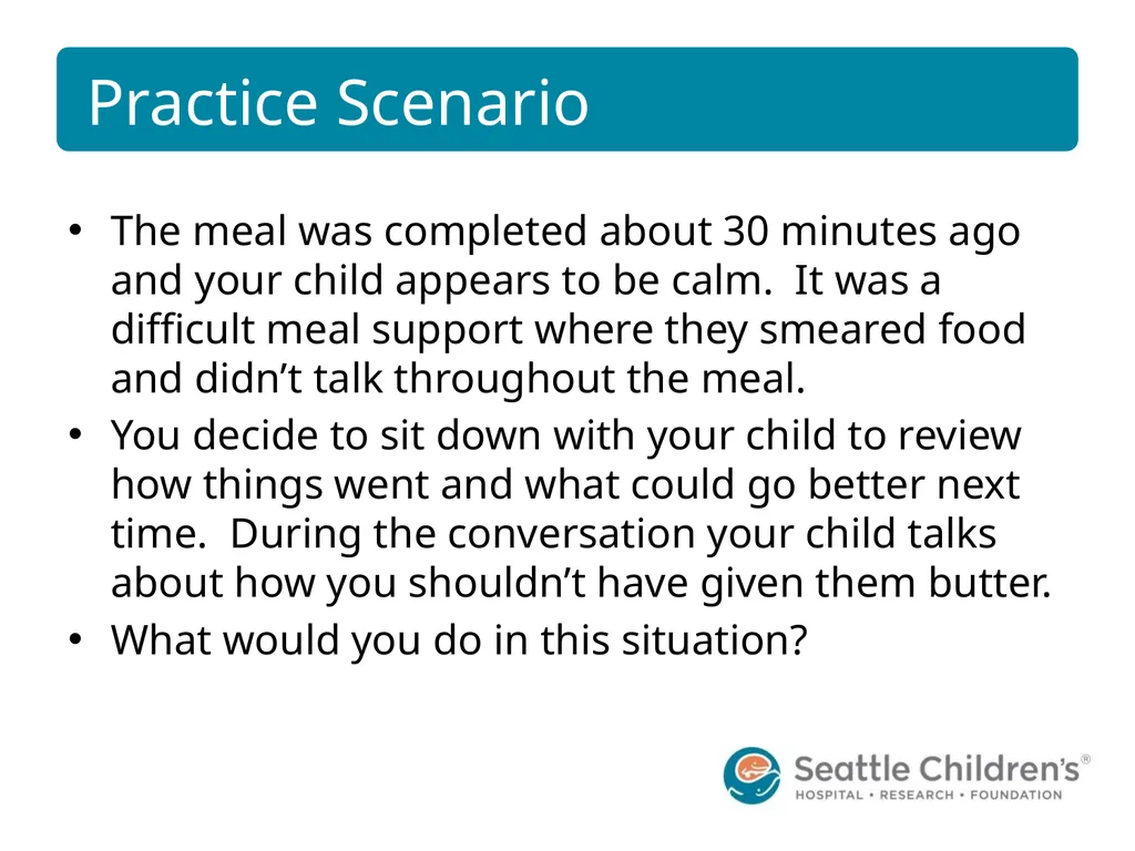Meal Support Training for Caregivers CONTRIBUTORS: - slide 51 of 56