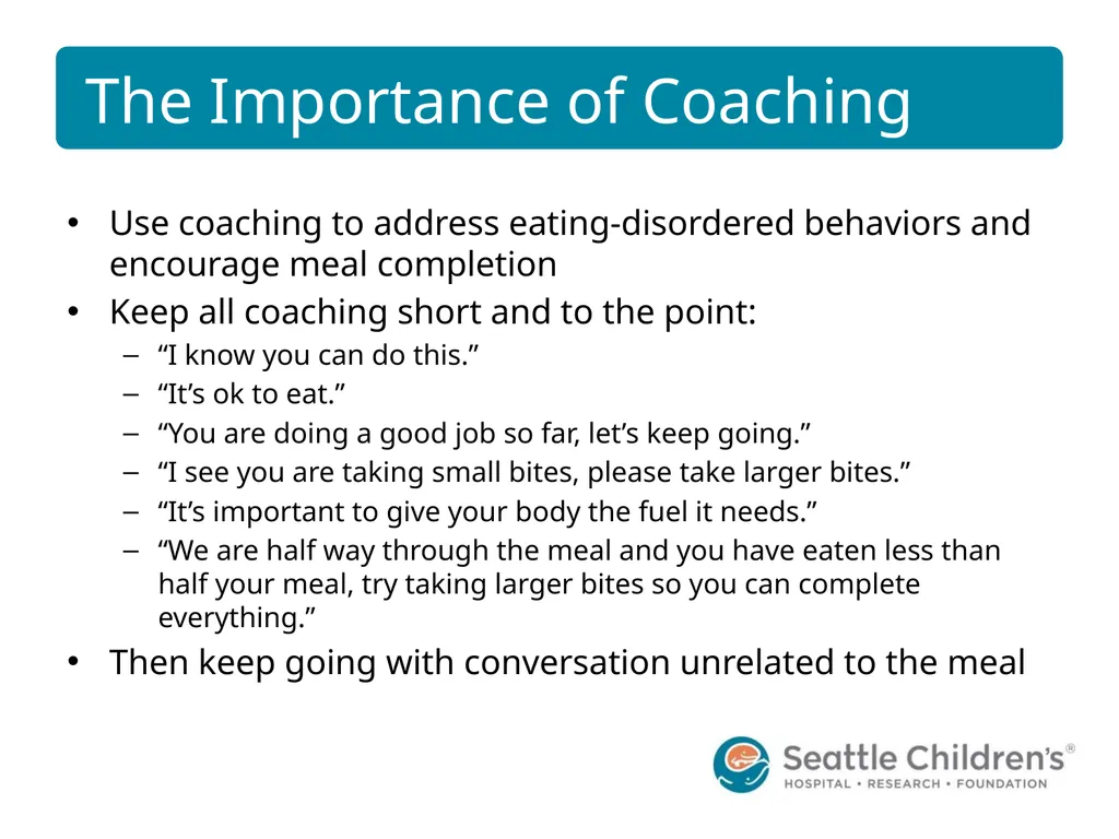 Meal Support Training for Caregivers CONTRIBUTORS: - slide 30 of 56
