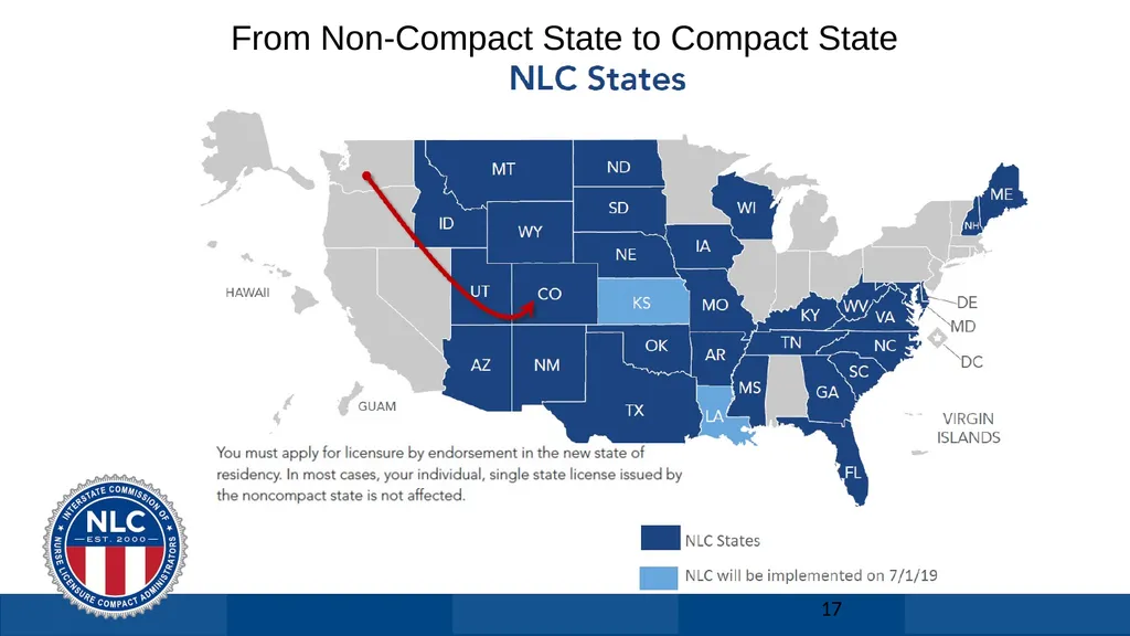 Nurse Licensure Compact Licensure Solution for US - slide 17 of 29