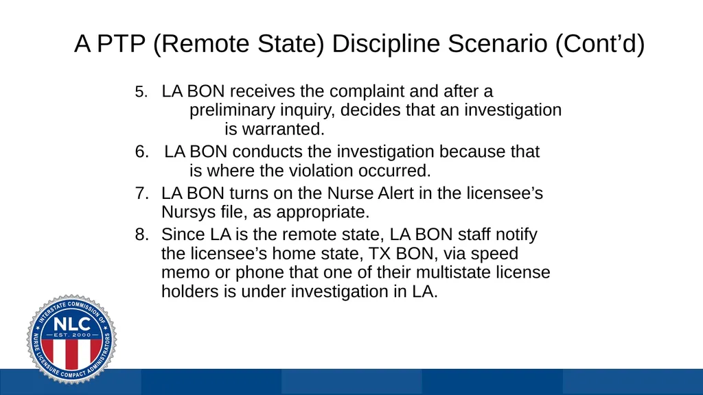 Nurse Licensure Compact Licensure Solution for US - slide 27 of 29