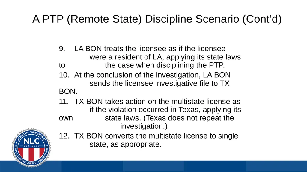 Nurse Licensure Compact Licensure Solution for US - slide 28 of 29