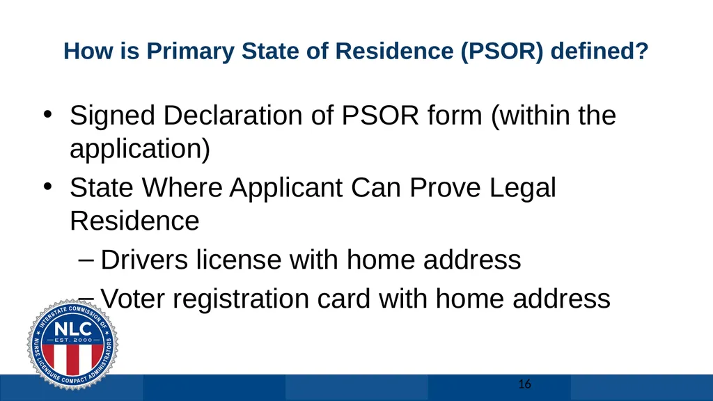 Nurse Licensure Compact Licensure Solution for US - slide 16 of 29