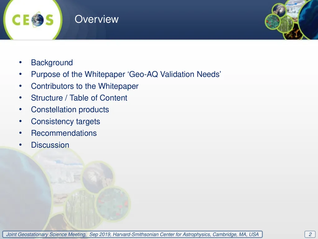 Whitepaper ‘Geo-AQ Validation Needs’ Prepared by - slide 2 of 11
