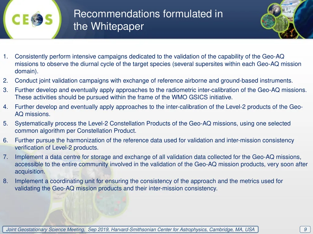 Whitepaper ‘Geo-AQ Validation Needs’ Prepared by - slide 9 of 11