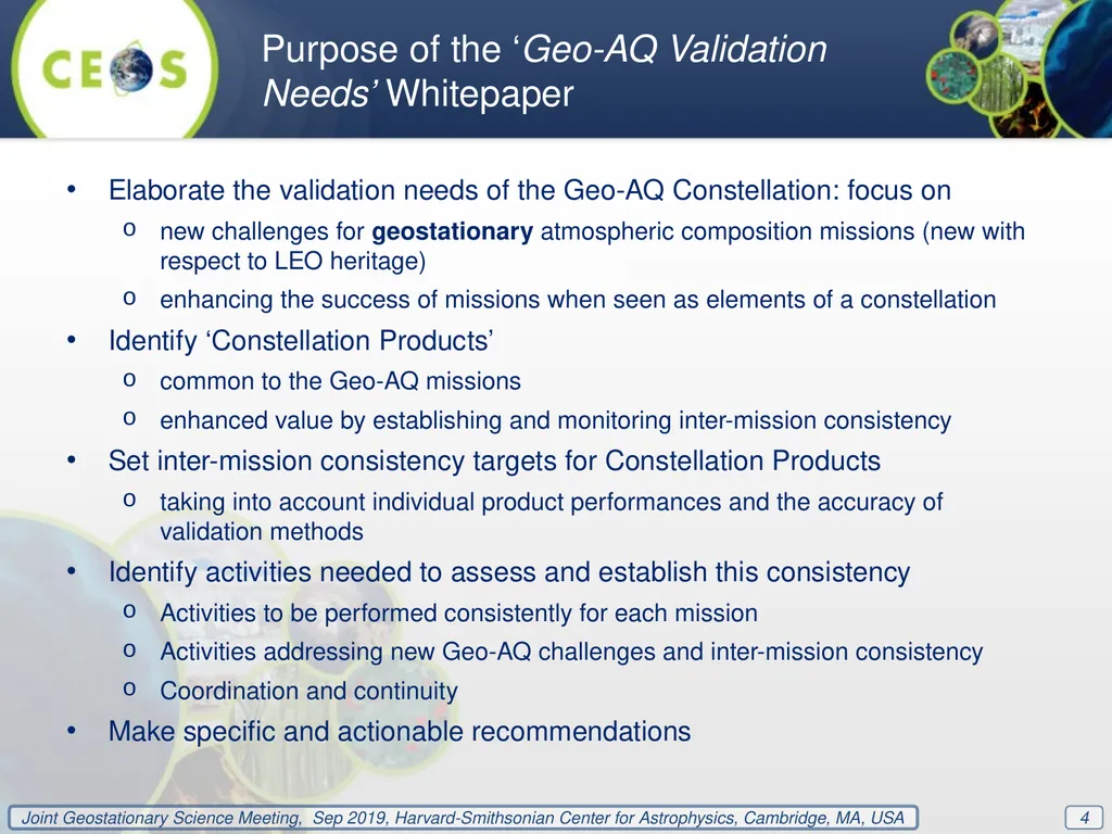 Whitepaper ‘Geo-AQ Validation Needs’ Prepared by - slide 4 of 11