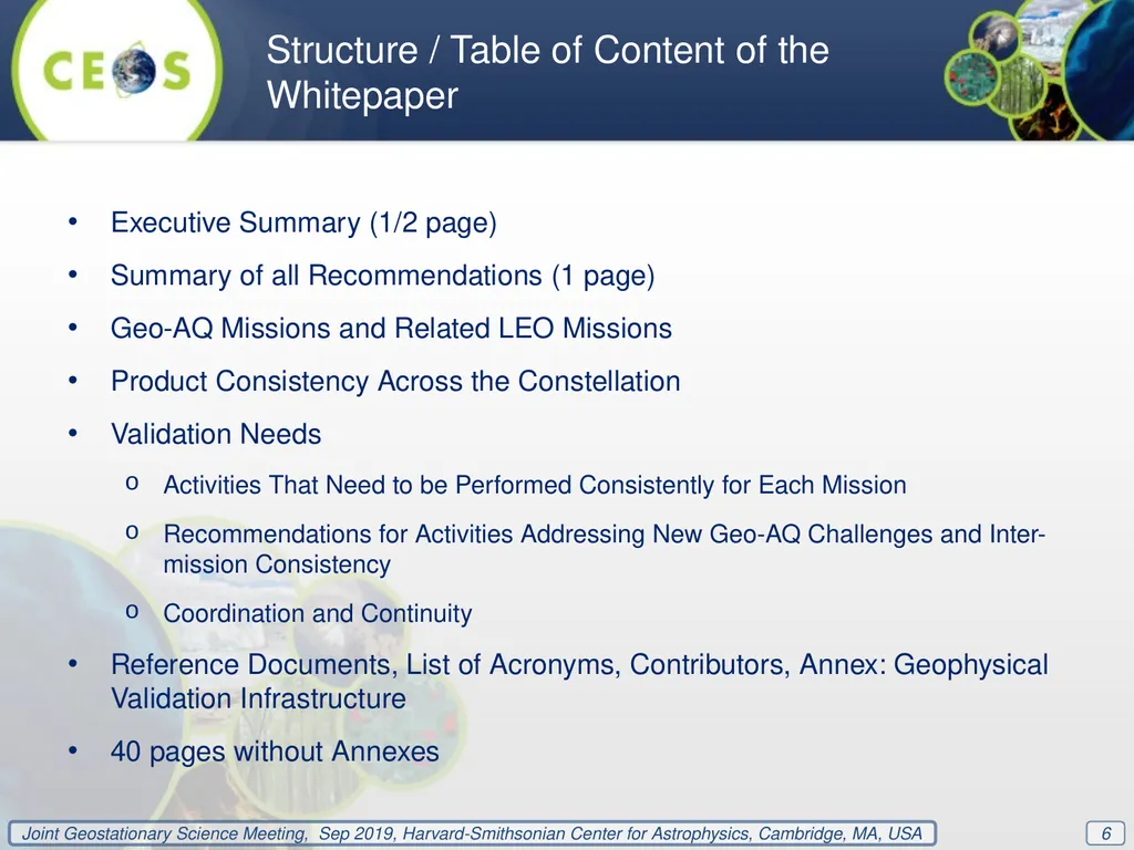 Whitepaper ‘Geo-AQ Validation Needs’ Prepared by - slide 6 of 11
