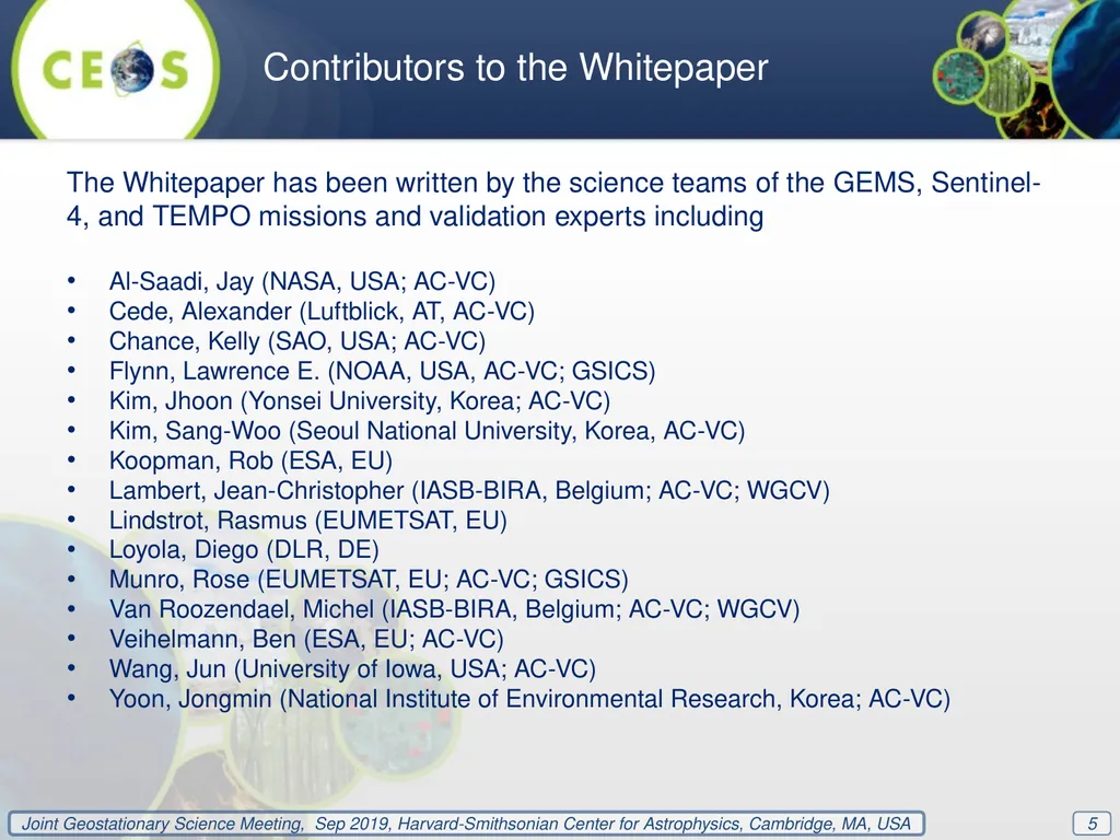 Whitepaper ‘Geo-AQ Validation Needs’ Prepared by - slide 5 of 11