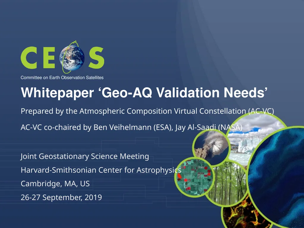 Whitepaper ‘Geo-AQ Validation Needs’ Prepared by - slide 1 of 11