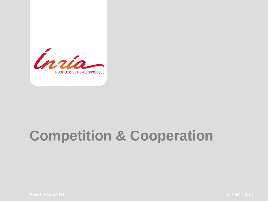 DistribCom Distributed Models and Algorithms for - slide 22 of 30