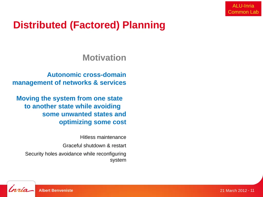 DistribCom Distributed Models and Algorithms for - slide 11 of 30