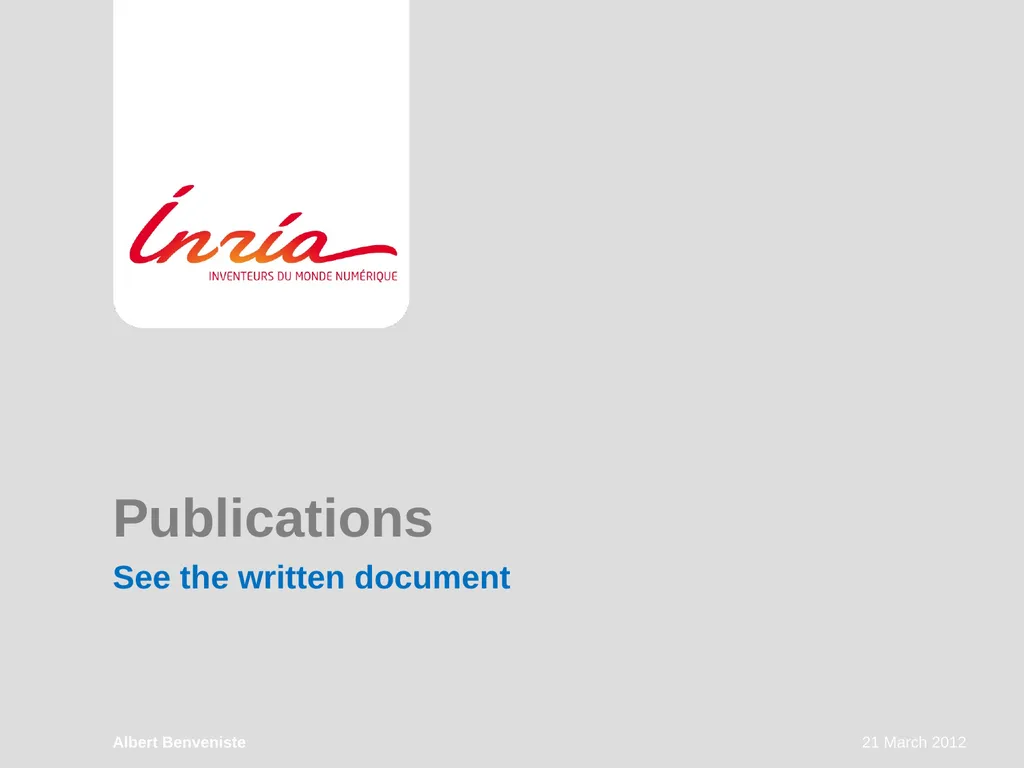 DistribCom Distributed Models and Algorithms for - slide 19 of 30
