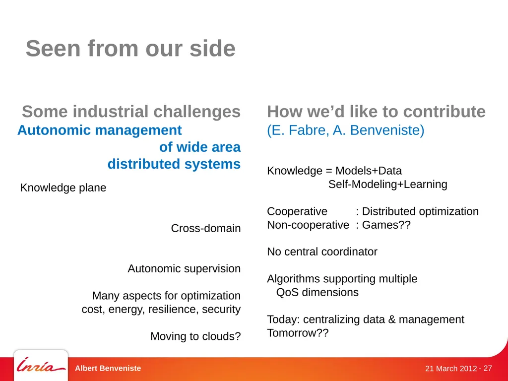 DistribCom Distributed Models and Algorithms for - slide 27 of 30