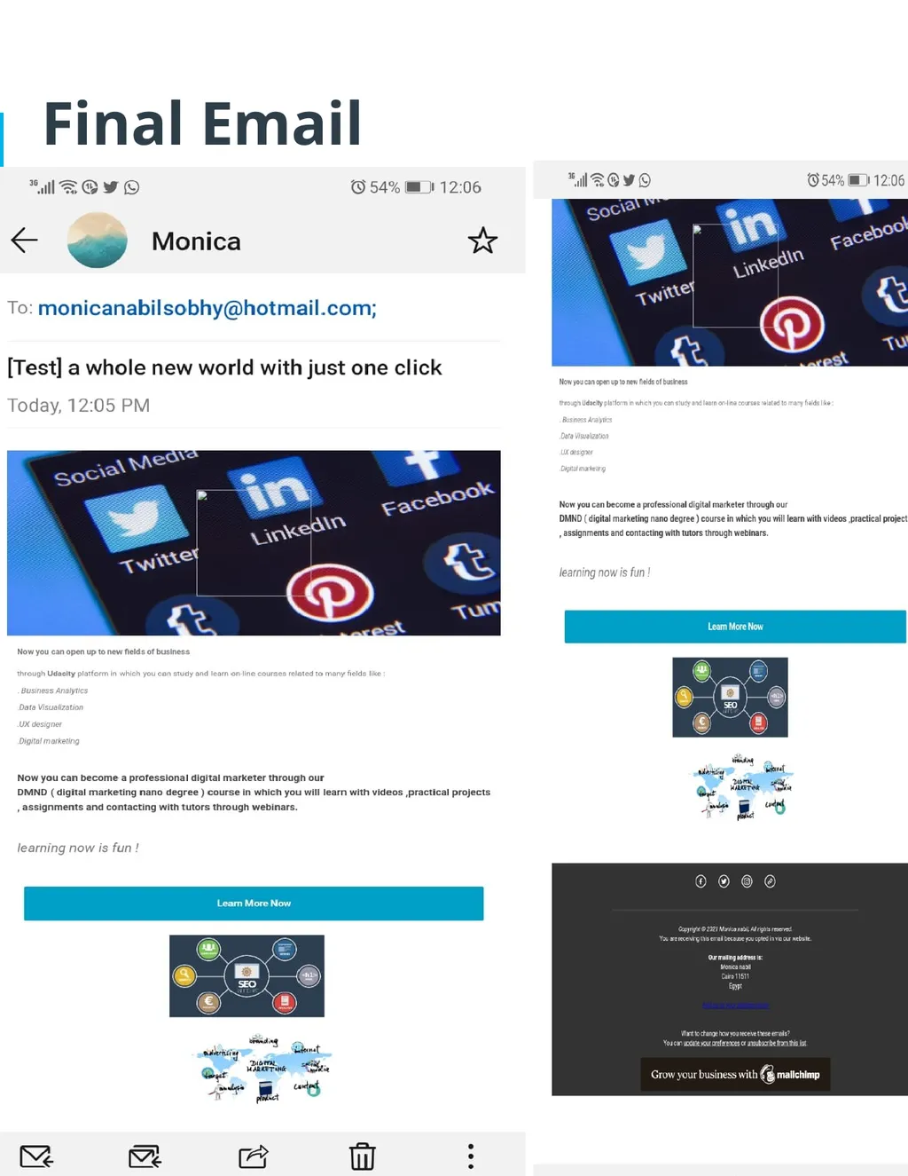 Project 7: Email Marketing Part 1 Plan Your Email - slide 14 of 18