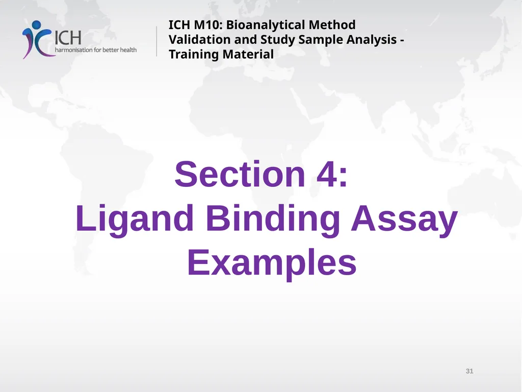 ICH M10: Bioanalytical Method Validation and Study - slide 31 of 76