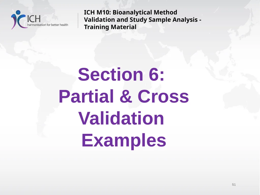 ICH M10: Bioanalytical Method Validation and Study - slide 51 of 76