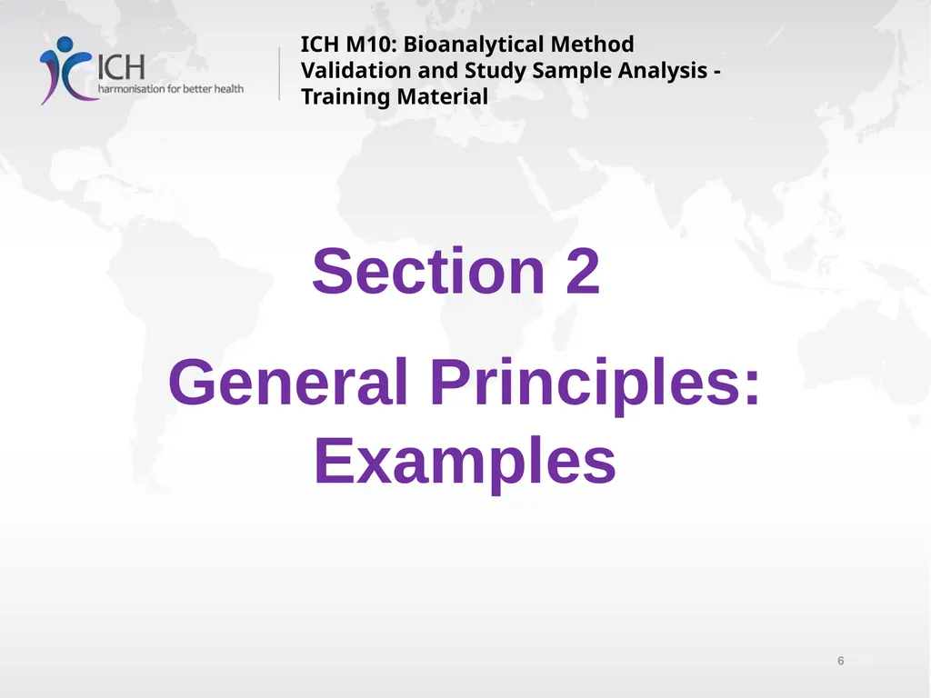ICH M10: Bioanalytical Method Validation and Study - slide 6 of 76