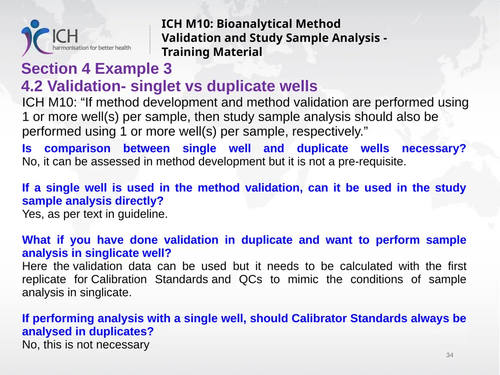 ICH M10: Bioanalytical Method Validation and Study - slide 34 of 76