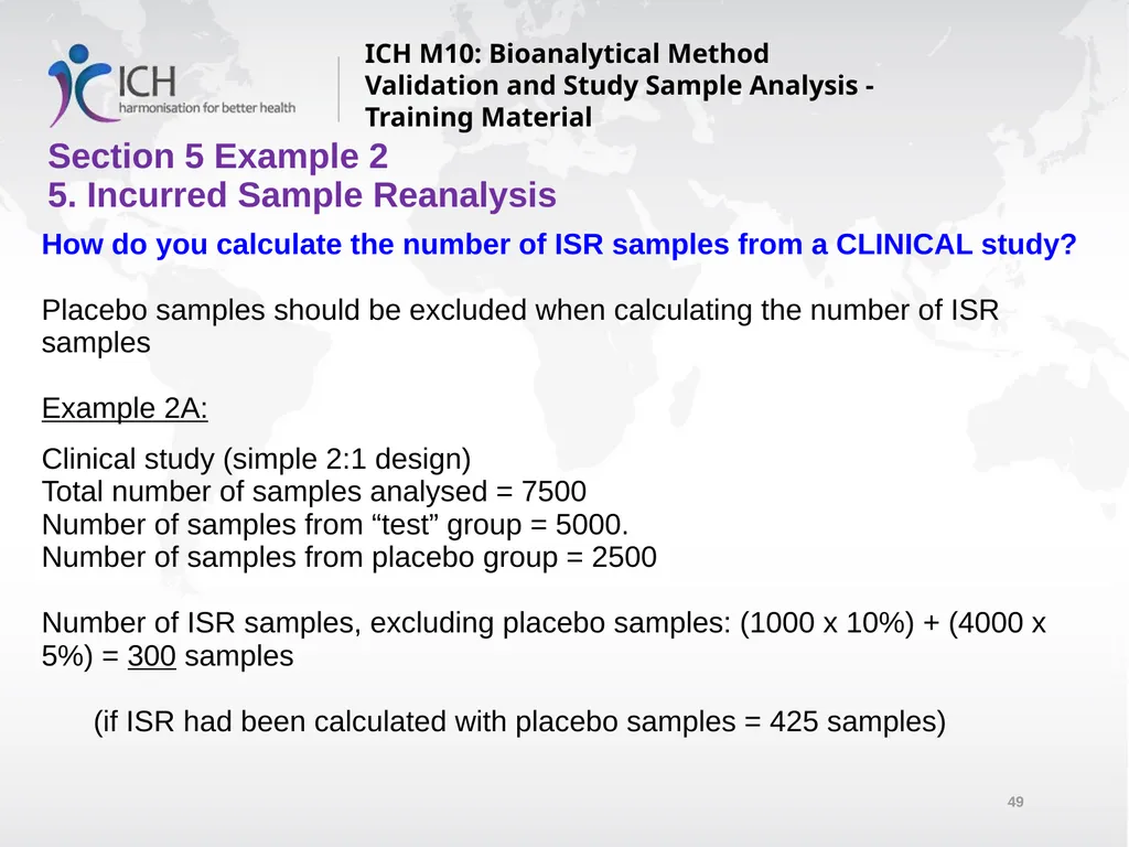 ICH M10: Bioanalytical Method Validation and Study - slide 49 of 76