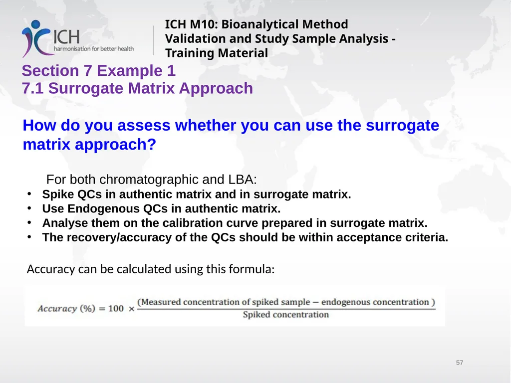 ICH M10: Bioanalytical Method Validation and Study - slide 57 of 76
