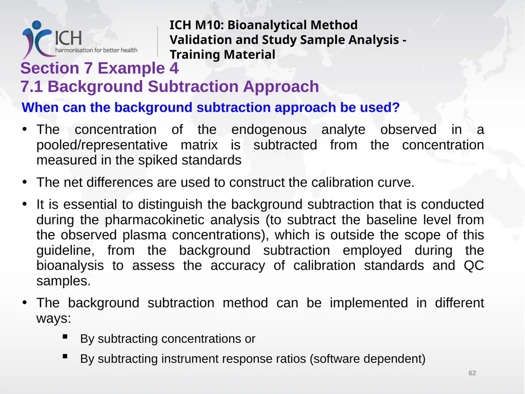 ICH M10: Bioanalytical Method Validation and Study - slide 62 of 76