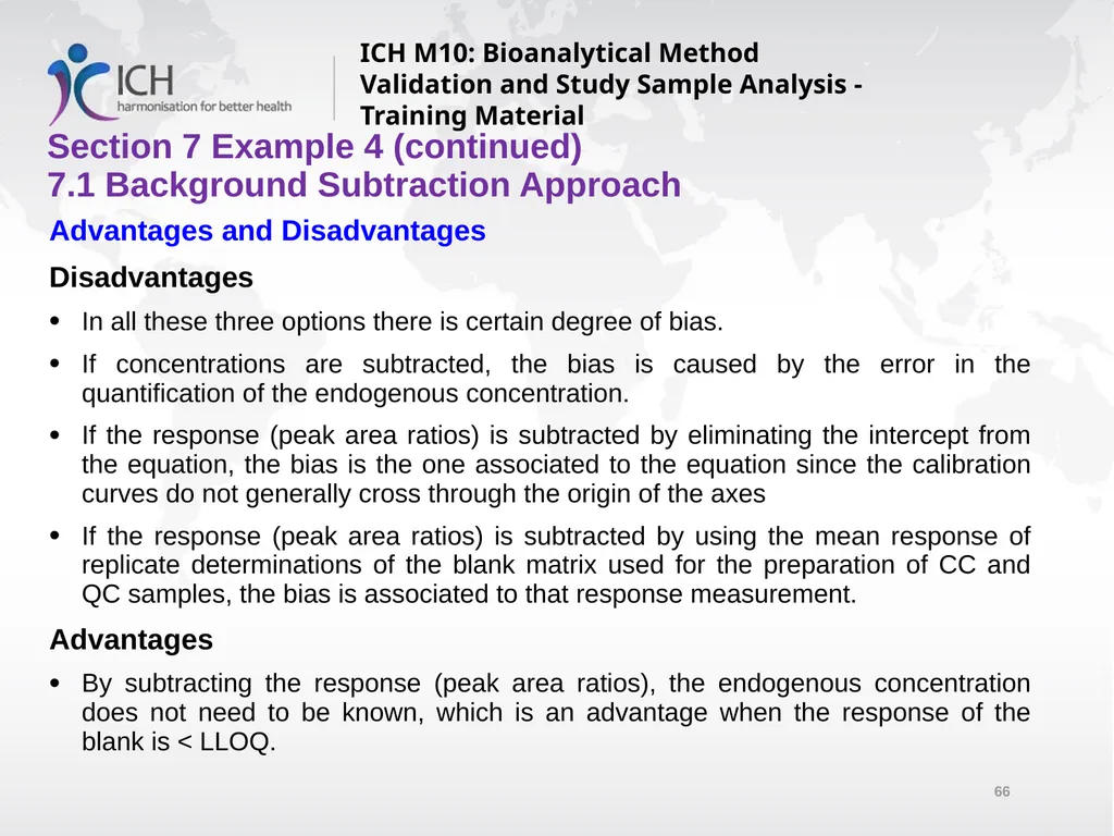 ICH M10: Bioanalytical Method Validation and Study - slide 66 of 76