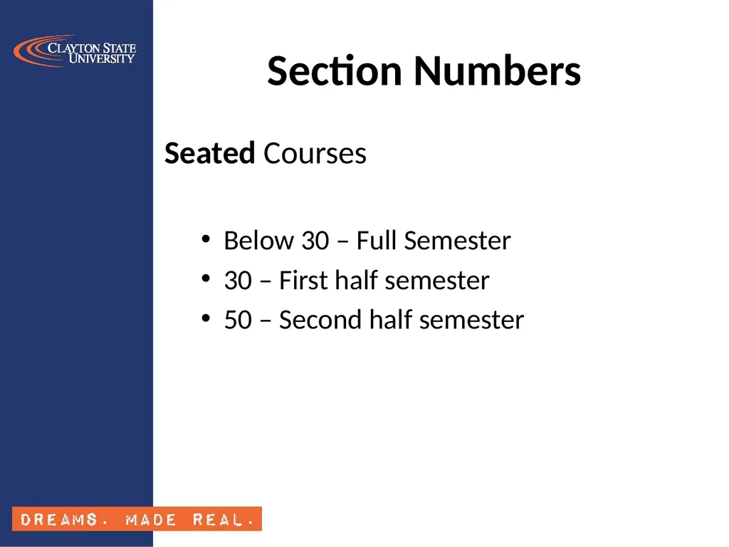 Banner Class Schedule Training SSASECT Section - slide 3 of 24