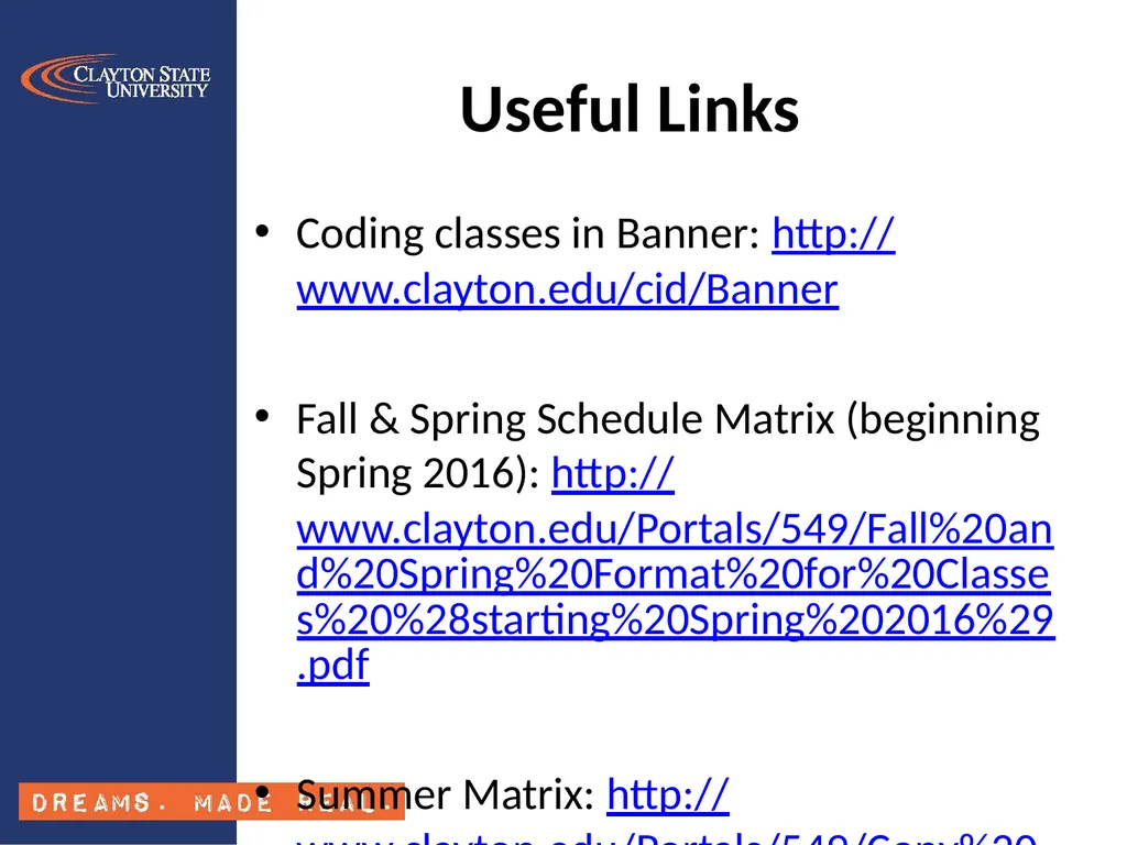 Banner Class Schedule Training SSASECT Section - slide 23 of 24