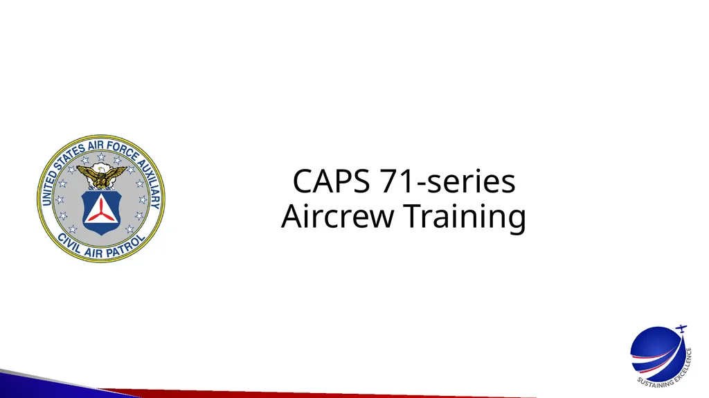 CAPS 71-series Aircrew Training Aircrew - slide 1 of 6