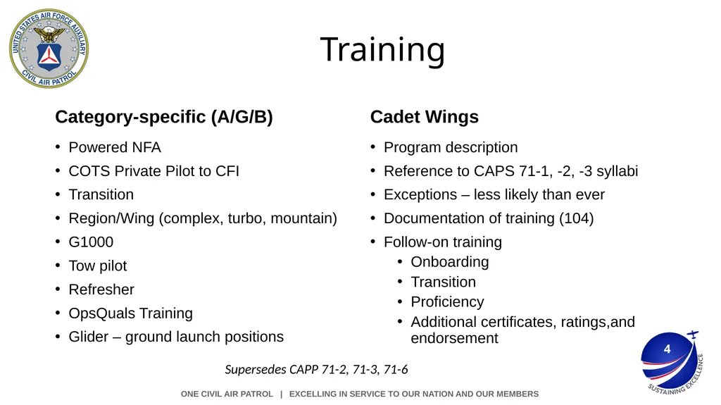 CAPS 71-series Aircrew Training Aircrew - slide 4 of 6
