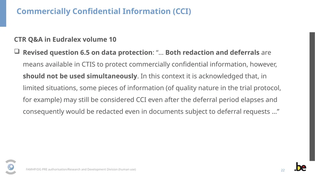 New Clinical Trial Regulation: Information - slide 22 of 52