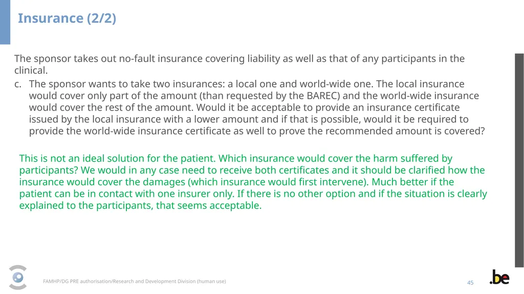 New Clinical Trial Regulation: Information - slide 45 of 52