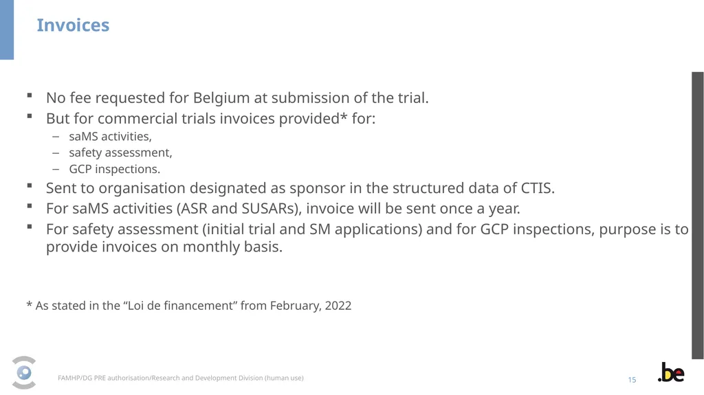 New Clinical Trial Regulation: Information - slide 15 of 52